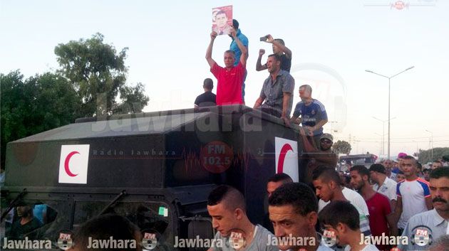 غار الدماء : تشييع جنازة الشهيد ياسين الغويلي