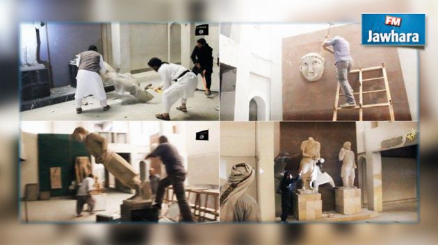 داعش سرق الآثار النفيسة و المخطوطات في متحف الموصل قبل تدميره
