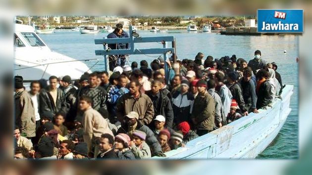 بنقردان : إنقاذ 100 مهاجر غير شرعي قادمين من ليبيا