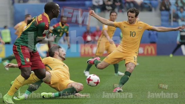 مباراة الكاميرون و استراليا في كأس القارات