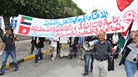  مسيرة مساندة للانتفاضة الفلسطينية بالمنستير