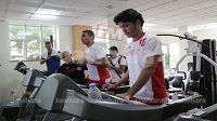 حصة لإزالة الإرهاق للاعبي المنتخب التونسي 