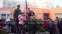 المهدية : تحية العلم بالمدرسة الابتدائية سيدي مسعود بحضور قوات الأمن والحرس الوطنيين
