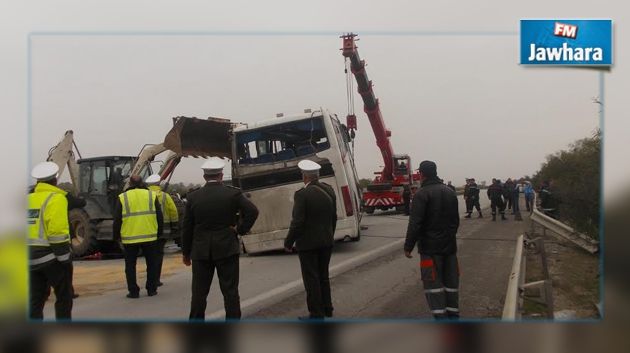 Renversement du bus sur l’autoroute Tunis-Sousse : ouverture d’une enquête