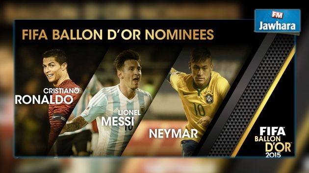 Ballon d'Or 2015 : Lionel Messi, Cristiano Ronaldo et Neymar finalistes