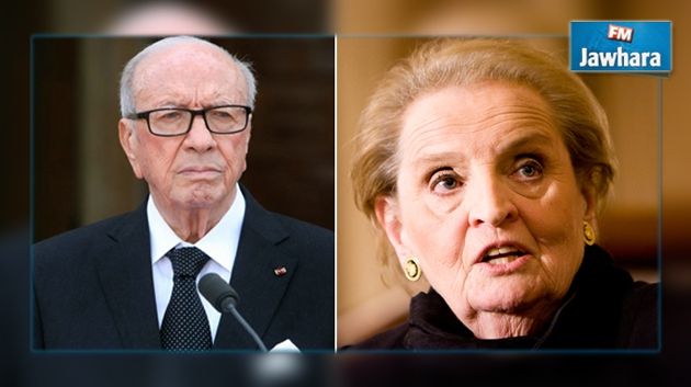 Béji Caïd Essebsi reçoit Madeleine Albright