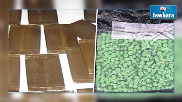 Kasserine : saisie de 316 kg de cannabis et 210 comprimés d’ecstasy