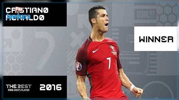 Cristiano Ronaldo élu joueur de l'année