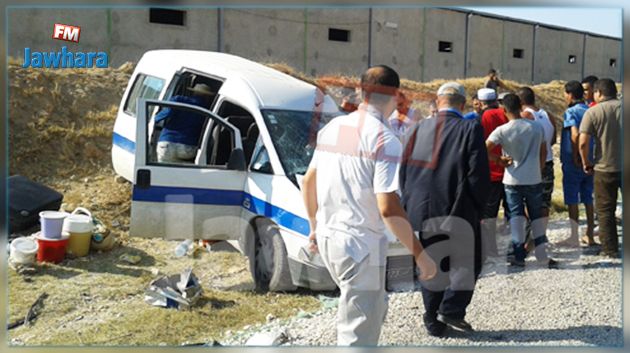 Kairouan : Un mort et 8 blessés dans un accident de la route