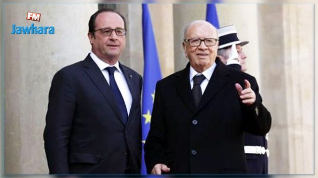 Attaque de Paris: Message de condoléances de Caïd Essebsi à Hollande
