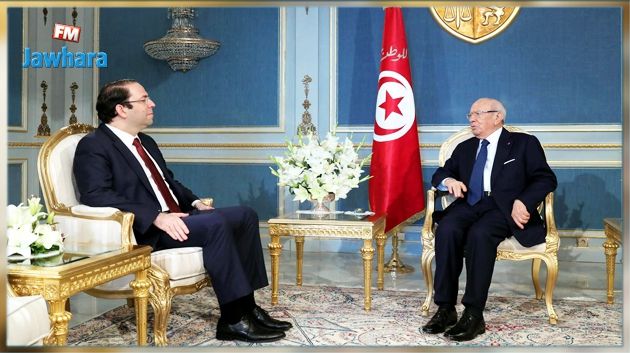 La situation générale dans le pays au centre d’un entretien Caïd Essebsi-Chahed