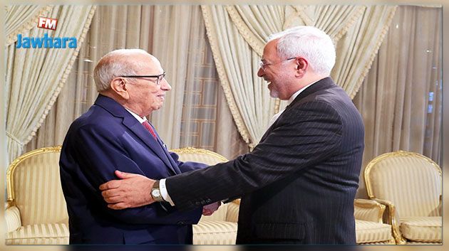 Béji Caïd Essebsi reçoit le ministre iranien des Affaires Etrangères