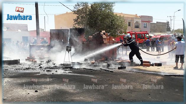 Gafsa : Un incendie dans un entrepôt de carburants