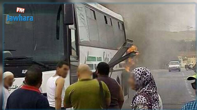 Un bus de la SNTRI prend feu à Enfidha