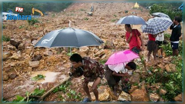 Birmanie : Au moins 34 morts et des dizaines de personnes disparues après un glissement de terrain