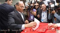 Moncef Marzouki accomplit son devoir électoral