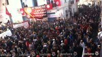 marche syndicale de l'UGTT à l'occasion de la 62ème commémoration de l’assassinat de Farhat Hached