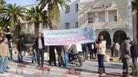 Monastir: Rassemblement protestataire des agriculteurs devant le siège du gouvernorat