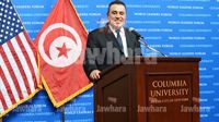 Mehdi Jomaa à la conférence du Forum Mondial des Leaders à Columbia University, New York