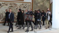 Paolo Gentiloni, ministre italien des Affaires étrangères en visite au musée du Bardo
