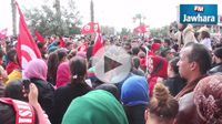 L'ambiance est à la fête à la marche populaire contre le terrorisme à Tunis