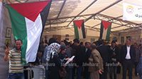 Une tente de solidarité avec les prisonniers palestiniens en grève de la faim
