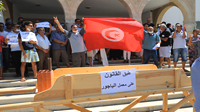 Rassemblement protestataire à Kalâa Seghira pour l'application de la décision de fermeture de la briqueterie 