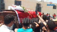 Funérailles du martyr de la garde nationale Hatem Mallat à Chebika