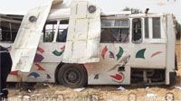 PHOTOS Mahdia : Un bus transportant des élèves renversé