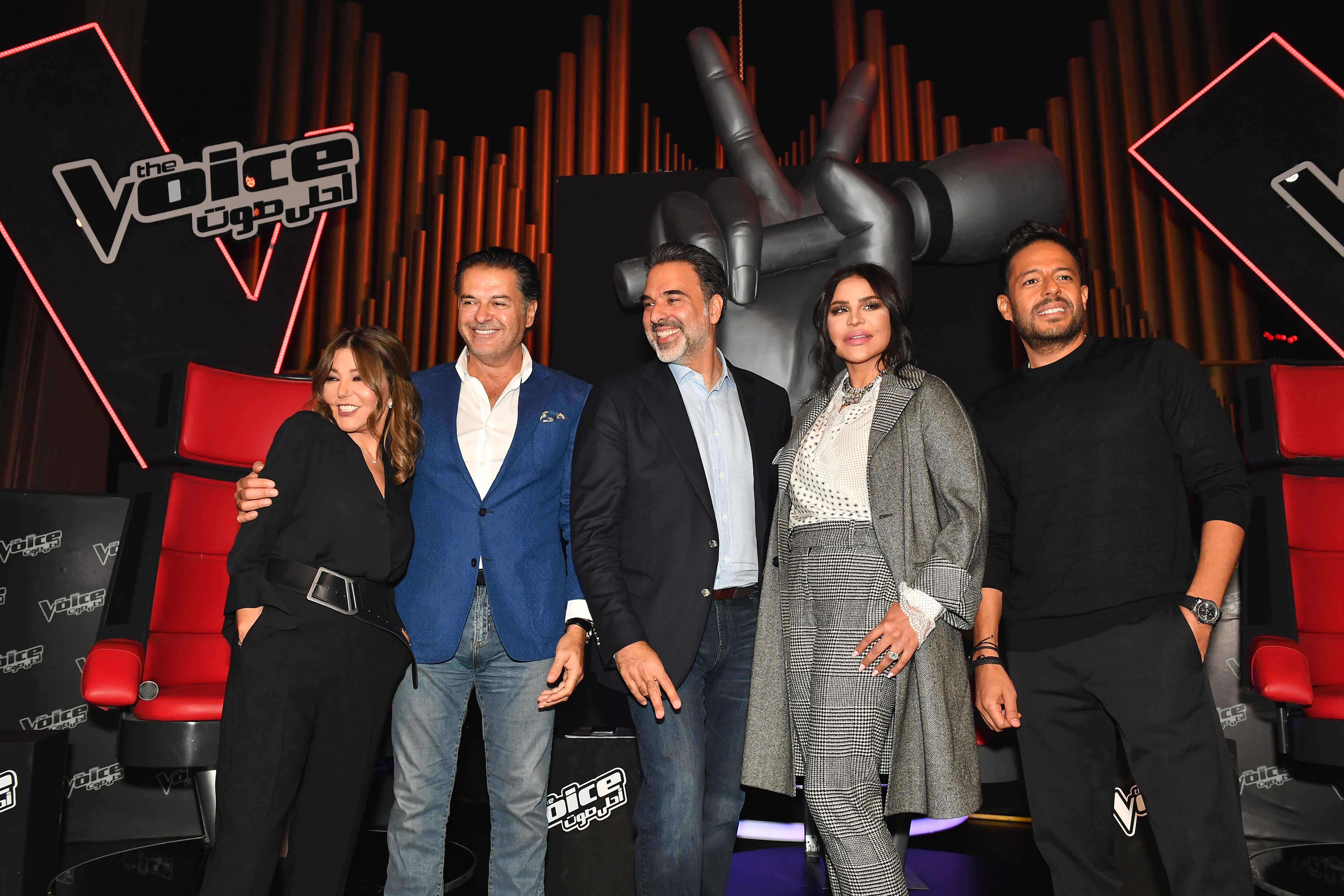 (3) MBC1, MBC MASR, MBC IRAQ, MBC5 - the Voice S5 - press conference - Coaches & Mazen Hayek.JPG