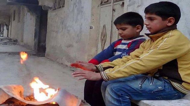 سوريا : وفاة طفل كل ساعة بسبب البرد والجوع
