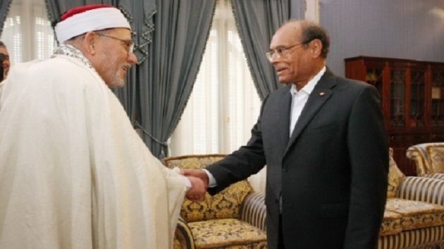 المرزوقي يلتقي مفتي الجمهورية
