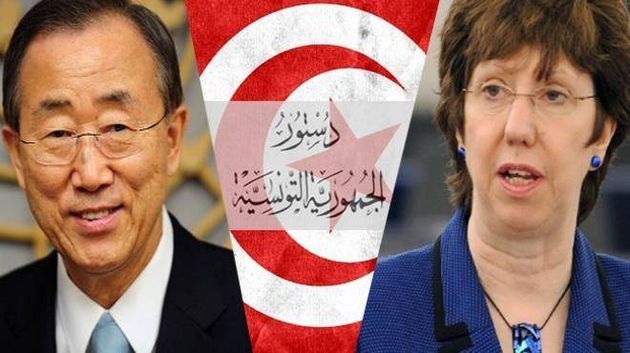 بان كيمون وكاترين أشتون يهنئان تونس بالمصادقة على الدستور