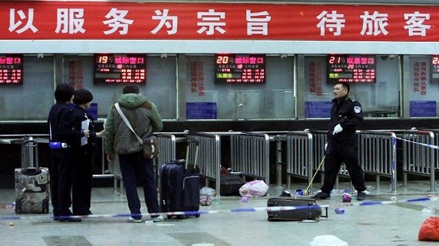 الصين: مقتل 29 شخصا في هجوم بالأسلحة البيضاء على محطة قطار 