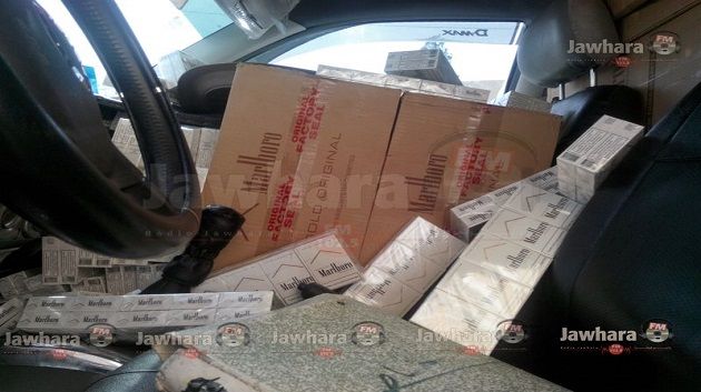 القيروان : حجز 8 شاحنات محملة ببضائع مهربة بقيمة 700 ألف دينار
