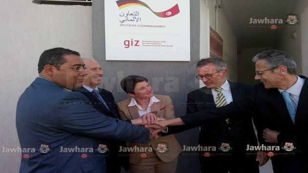 القيروان : وفد حكومي و ديبلوماسي  يشرف على افتتاح مكتب اقليمي جهوي لمشاريع التعاون الفني التونسي الألماني 