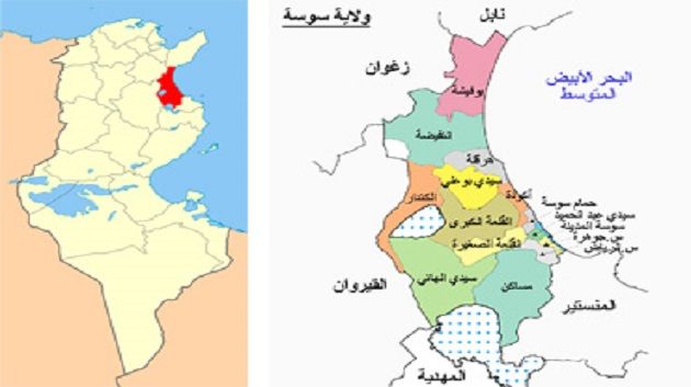 سوسة - باب الجديد : منسوب المياه يغرق السيارات