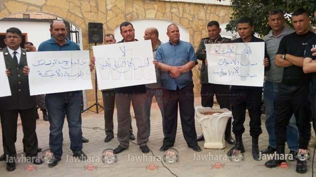 تطاوين : وقفة احتجاجية لعدد من أعوان الحرس الوطني