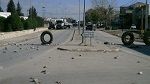 سيدي بوزيد : محتجون يغلقون الطريق الوطنية الرابطة بين القصرين وصفاقس