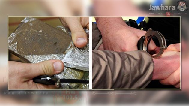 القيروان : ايقاف 4 أشخاص بينهم أجنبي بحوزتهم 25 كيلوغرام من الزطلة