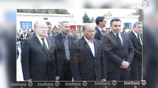 الرؤساء الثلاثة يشرفون على موكب تأبين الشهيدين علي بن عبد القادر المي ورابح العوادي