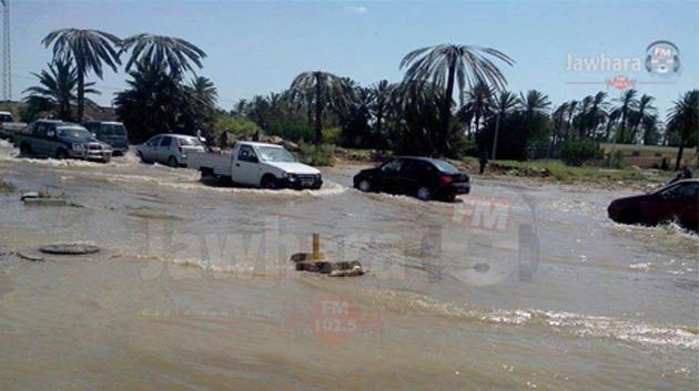 قابس : أمطار تتسبب في انقطاع عدد من الطرقات