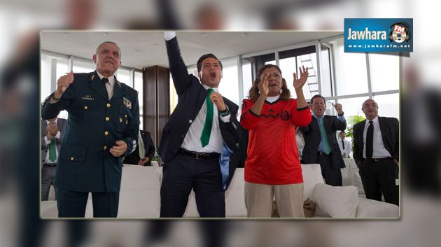  احتفال الرئيس المكسيكي بانتصار منتخبه في كأس العالم 