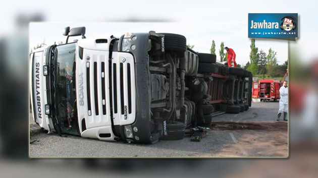  تالة : سائق شاحنة يفقد السيطرة ويتسبّب في مقتل العديد من الأشخاص 