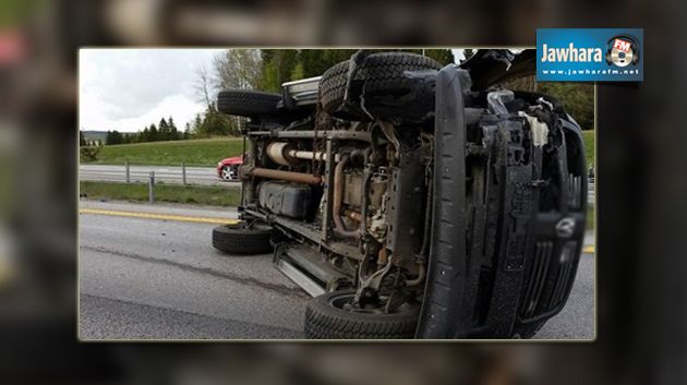 الكاف : حادث مرور يسفر عن وفاة شخص واصابة 3 اخرين