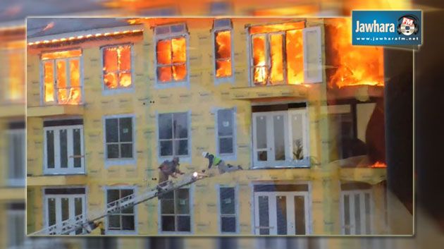 المنستير : حريق في مبنى كاد يتسبب في كارثة