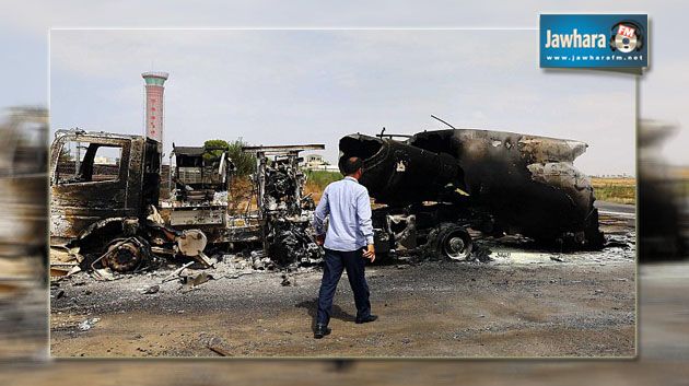 الحكومة الليبية: 90 بالمائة من الطائرات الرابضة في مطار طرابلس دمرت