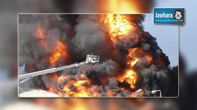  ليبيا : حريق بخزان وقود يحتوي 6 ملايين لتر 