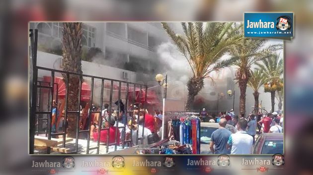 ياسمين الحمامات : حريق بمحلات تجارية