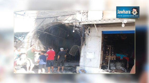 حريق بسوق البلغة بنابل : شاهد عيان يروي التفاصيل